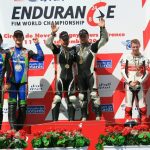 2010 - 19 - Left to Right - Reeves Cluze 2nd , Hanni Paivarinta 1st and World Champs Ben & Tom Birchall 3rd